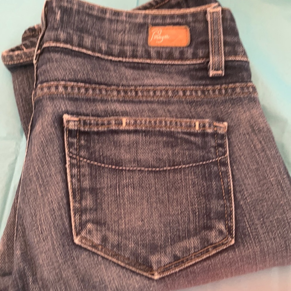 Paige denim bootleg low rise jeans.